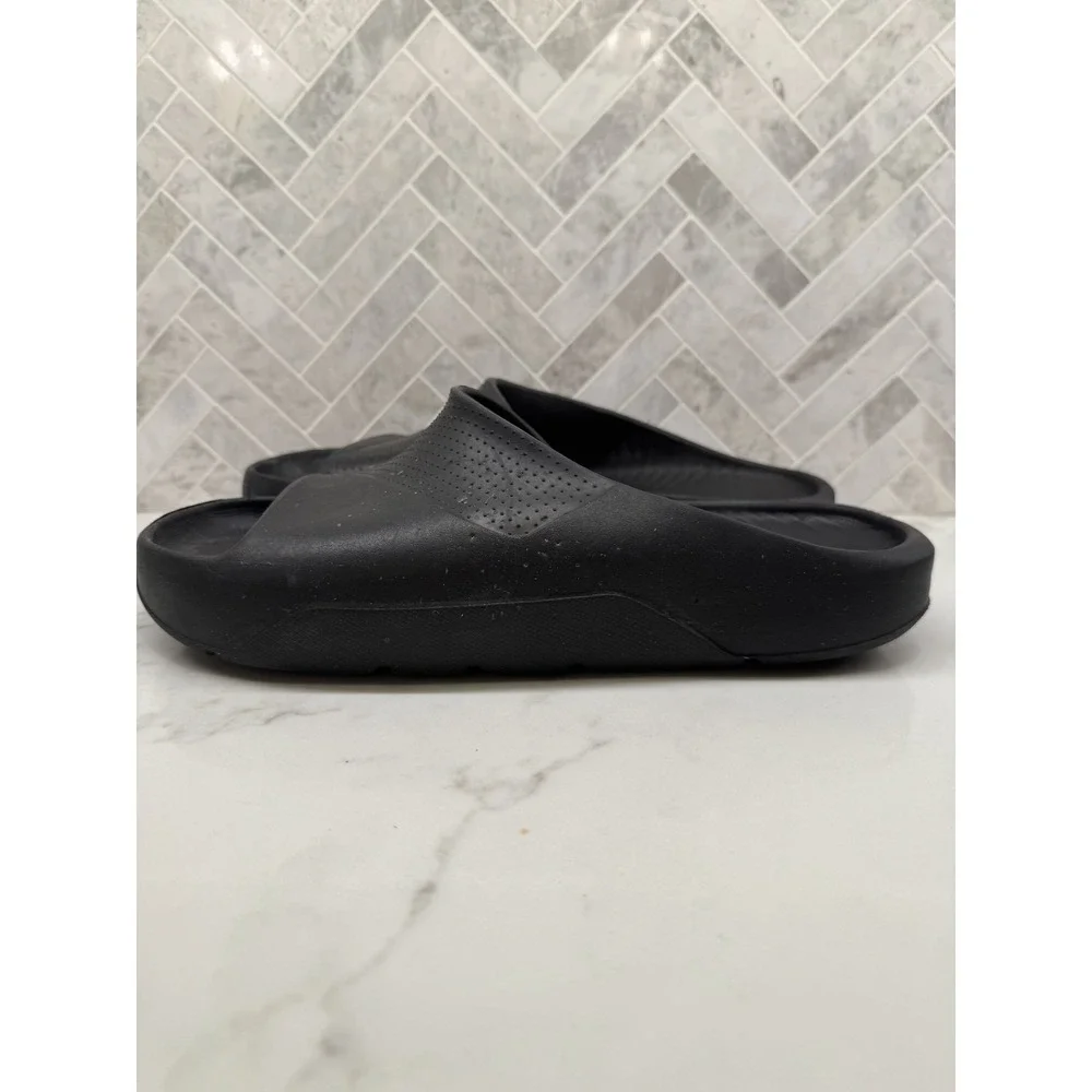 Nike Jordan Post Slides Sandals Mens 11 Triple Black Foam Comfort Slip On 400292